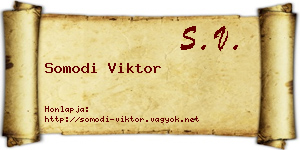 Somodi Viktor névjegykártya